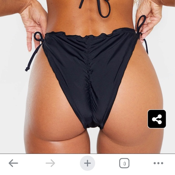 Black bikini bottoms - Picture 3 of 6